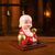 Solar Power Moving Head Buddha Statue Car Ornament (1 Pc / Mix Color)