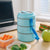 3 Layer Insulated Lunch Box Set with Handle & Strap - (Set)