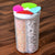 Airtight plastic storage container with 4 sections