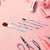Decorative Floral Makeup Brushes