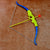 Plastic bow and arrow set with target board