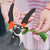 Wall-mounted garden tool organizer