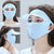 Women’s Full Face UV Protection Cap with Built-in Mask & Wide Brim Visor (1 Pc)