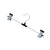Hangers with 2-Adjustable Anti-Rust Clips (Pack of 12)
