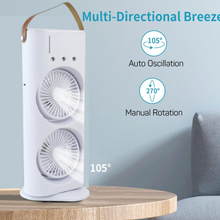Arctic Twin Air Fan with Remote (1 Pc / With Remote / Plug and Play)