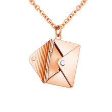 Envelope Locket Necklace - Personalized Love Letter Jewelry