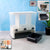 Easy Flow Cereal Dispenser for Kitchen 3 in 1 Push Button Wall Mount Container